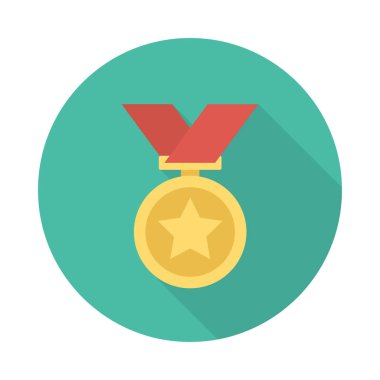 Madalya ikon vektör illüstrasyonu 