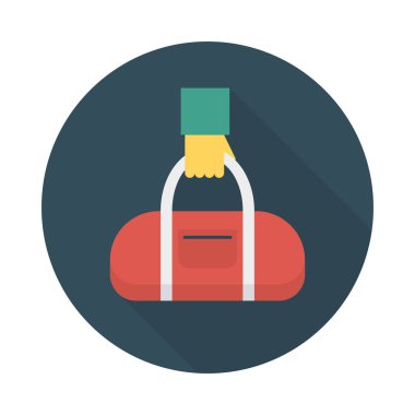 el çantası simgesi vektör illüstrasyon 