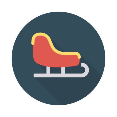 kızak simge vektör çizim 