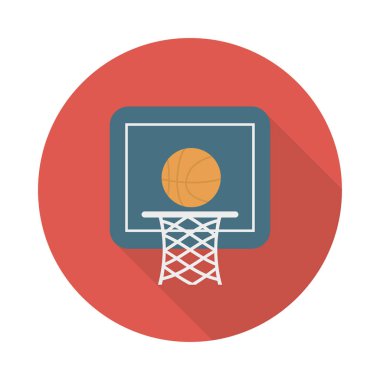 Basketbol ikonu vektör illüstrasyonu 