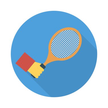 Tenis ikonu vektör illüstrasyonu 