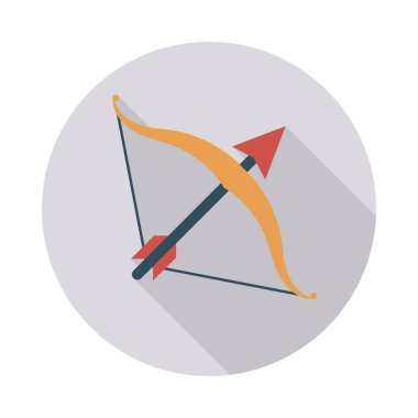 Yay ve ok simge vektör çizim 