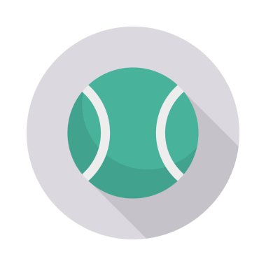 Tenis topu ikonu vektör illüstrasyonu 