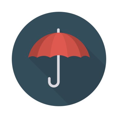 şemsiye simgesi vektör illüstrasyonu 