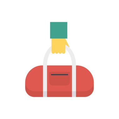 Çanta için etkinlik vektörü düz simge seti , Aktivite ve tutma  