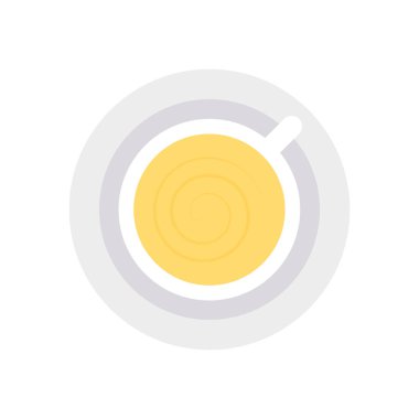 Aktivite vektörü düz simge çay, fincan ve Aktivite için ayarlanmış  