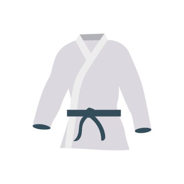 Aktivite vektör düz simge karate için ayarlanmış, jimnastik ve aktivite  