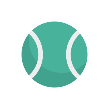 Tenis, top ve aktivite için aktivite vektörü düz simge seti  