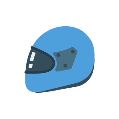 Kask, bisiklet ve aktivite için etkinlik vektörü düz simge seti  