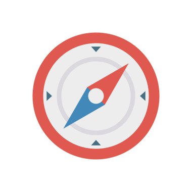 Yön, pusula ve etkinlik için ayarlanan etkinlik vektörü düz simgesi  