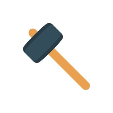 Çekiç, araç ve etkinlik için etkinlik vektörü düz simge seti  