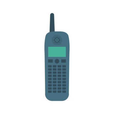 Talkie, telefon ve etkinlik için etkinlik vektörü düz simge seti  