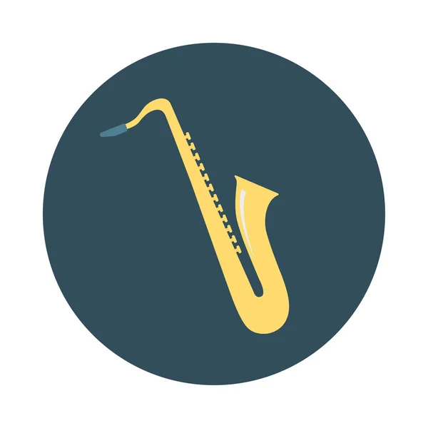 Saxofon Ikon Vektor Illustration — Stock vektor