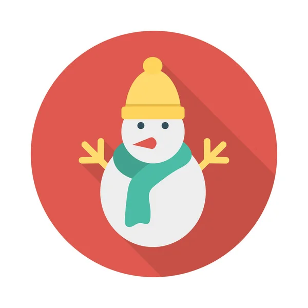 Snowman Icon Vector Illustration — Stock Vector