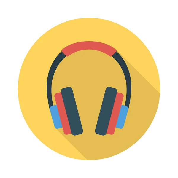 Auriculares Icono Vector Ilustración — Vector de stock