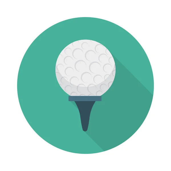 Bola Golf Icono Vector Ilustración — Archivo Imágenes Vectoriales