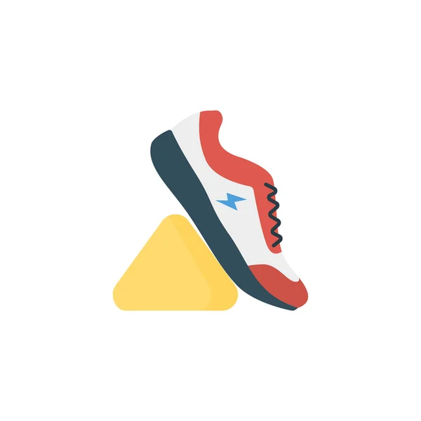 Actividad Vector Conjunto Iconos Planos Para Correr Zapato Actividad — Archivo Imágenes Vectoriales