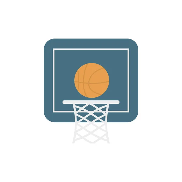 バスケットボール アクティビティ用のアクティビティベクトルフラットアイコンセット — ストックベクタ