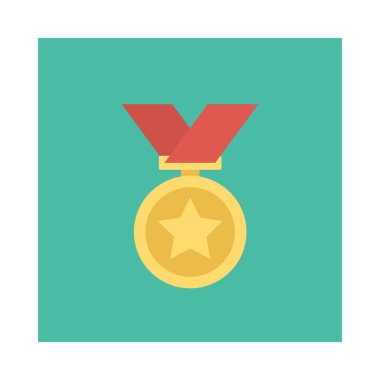 Etkinlik vektörü düz simge madalya, ödül ve Aktivite için ayarlanmış  