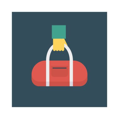 Çanta için etkinlik vektörü düz simge seti , Aktivite ve tutma  