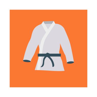 Aktivite vektör düz simge karate için ayarlanmış, jimnastik ve aktivite  