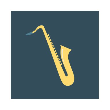 Trompet, enstrüman ve etkinlik için etkinlik vektörü düz simge seti  