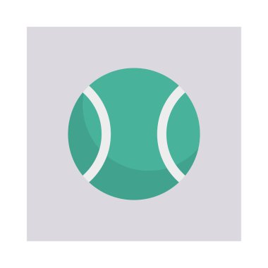 Tenis, top ve aktivite için aktivite vektörü düz simge seti  