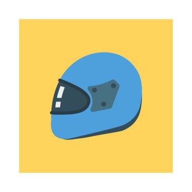 Kask, bisiklet ve aktivite için etkinlik vektörü düz simge seti  