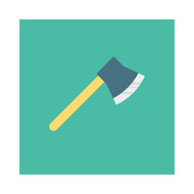 Axe, kesme ve etkinlik için ayarlanan etkinlik vektörü düz simgesi  