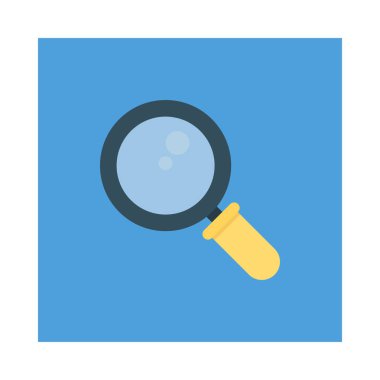 Cam, büyüteç ve etkinlik için ayarlanan etkinlik vektörü düz simgesi  