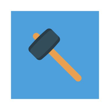 Çekiç, araç ve etkinlik için etkinlik vektörü düz simge seti  