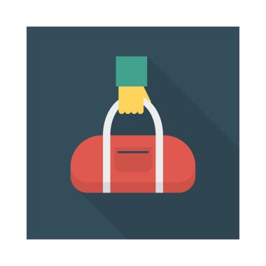 Çanta için etkinlik vektörü düz simge seti , Aktivite ve tutma  