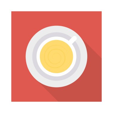 Aktivite vektörü düz simge çay, fincan ve Aktivite için ayarlanmış  