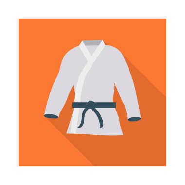 Aktivite vektör düz simge karate için ayarlanmış, jimnastik ve aktivite  