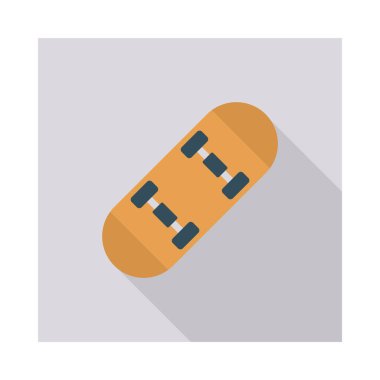 Kaykay için etkinlik vektörü düz simge seti, paten ve aktivite  