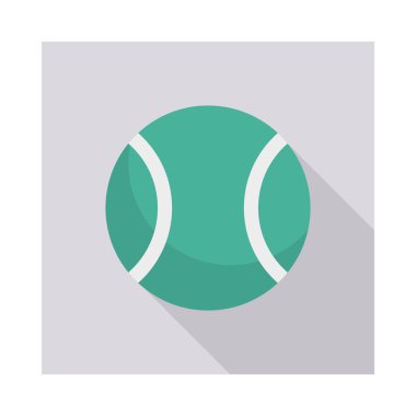 Tenis, top ve aktivite için aktivite vektörü düz simge seti  