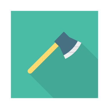 Axe, kesme ve etkinlik için ayarlanan etkinlik vektörü düz simgesi  