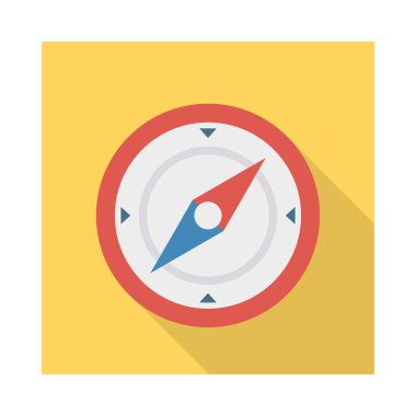 Yön, pusula ve etkinlik için ayarlanan etkinlik vektörü düz simgesi  