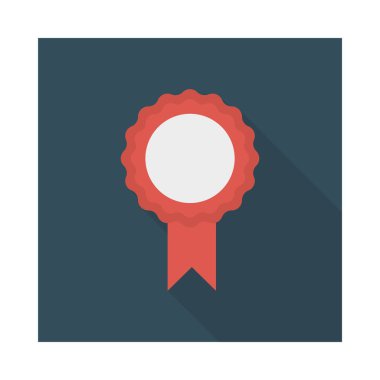 Rozet, başarı ve etkinlik için etkinlik vektörü düz simge seti  