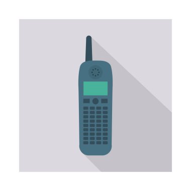 Talkie, telefon ve etkinlik için etkinlik vektörü düz simge seti  
