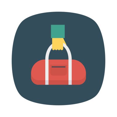 el çantası simgesi vektör illüstrasyon 