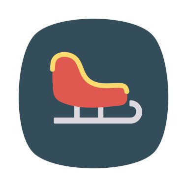 kızak simge vektör çizim 