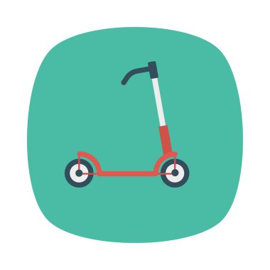scooter simgesi vektör illüstrasyonu 