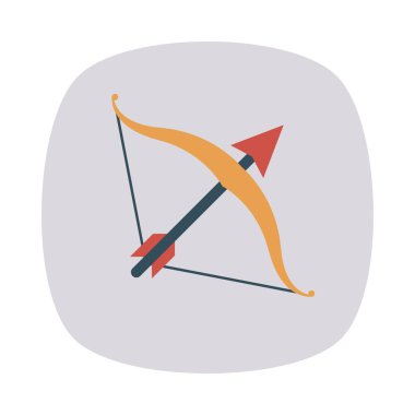 Yay ve ok simge vektör çizim 