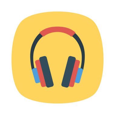 kulaklık simgesi vektör illüstrasyonu 