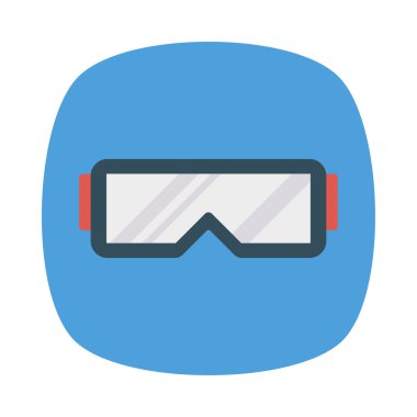 gözlük simgesi vektör illüstrasyonu 