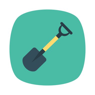 kürek simgesi vektör illüstrasyonu 