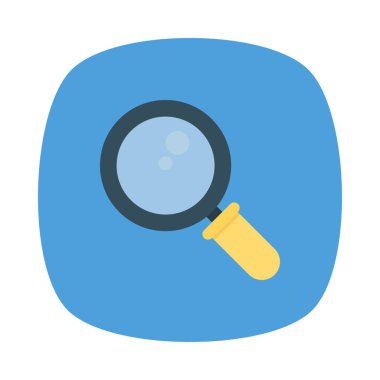 Büyütme cam simgesi vektör illüstrasyonu 