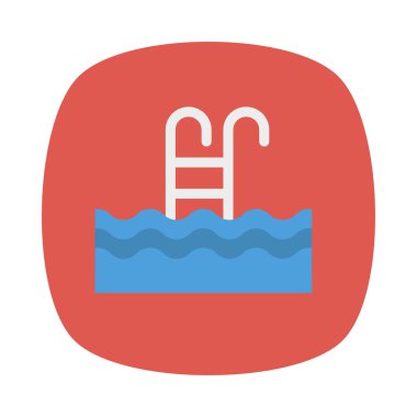 Havuzu simge vektör çizim 