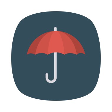 şemsiye simgesi vektör illüstrasyonu 